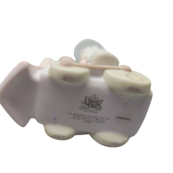 Ensco Prescious Moments All Aboard Birthday Club 1992 4.25" B0007 Indonesia - Picture 4 of 8